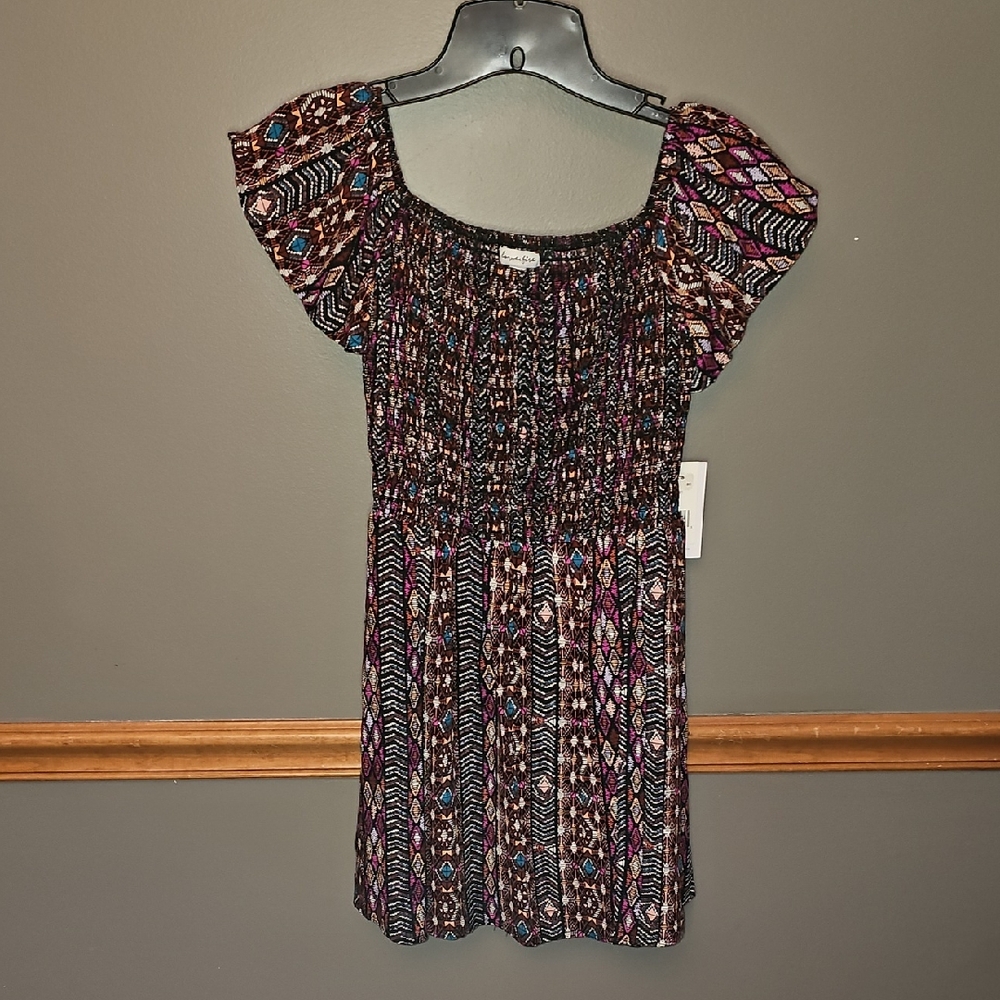 Love, Fire Colorful Knit Dress